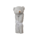 Angel Dear Angel Dear Lovie Blankie - Grey Bear