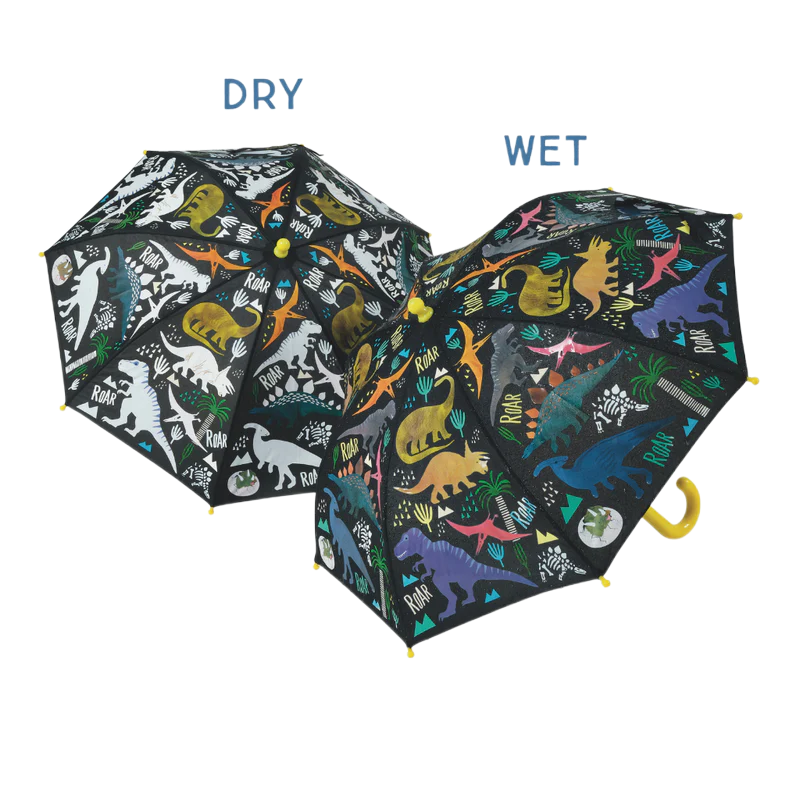 Floss & Rock Floss & Rock Color Changing Umbrella - Dinosaur
