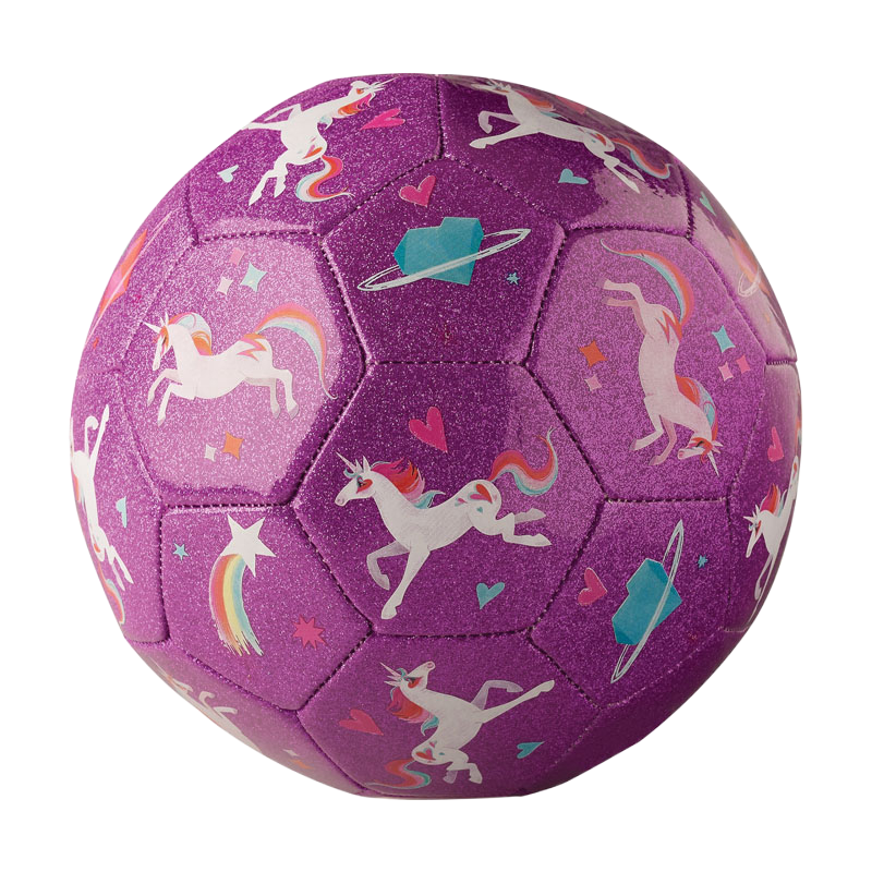 Crocodile Creek Glitter Soccer Ball - Unicorn Galaxy