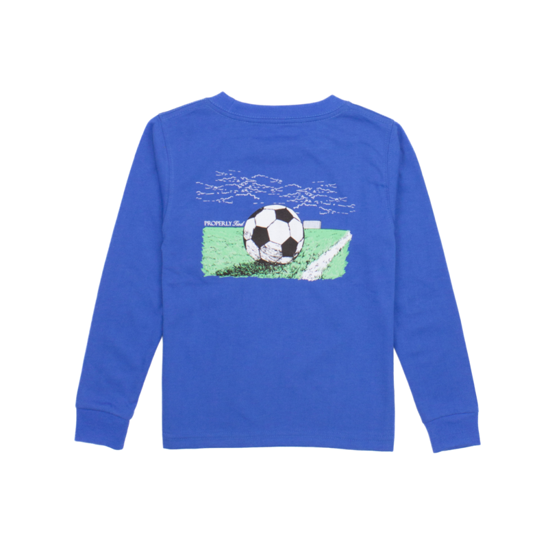 Properly Tied Properly Tied Bay Blue LS Tee - Soccer