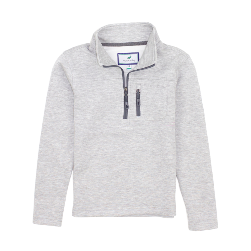 Properly Tied *Pre-Order* Properly Tied Arctic Pullover - Light Heather Gray