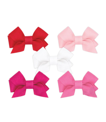 Wee Ones Wee Ones 5pk Tiny Bows Red Multi Pack