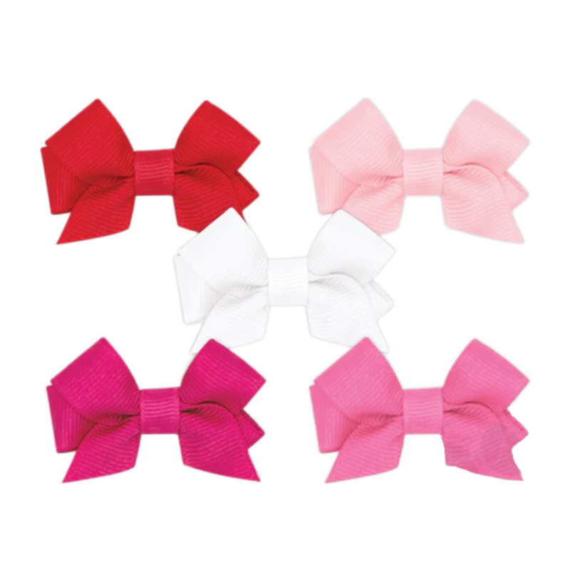 Wee Ones Wee Ones 5pk Tiny Bows Red Multi Pack