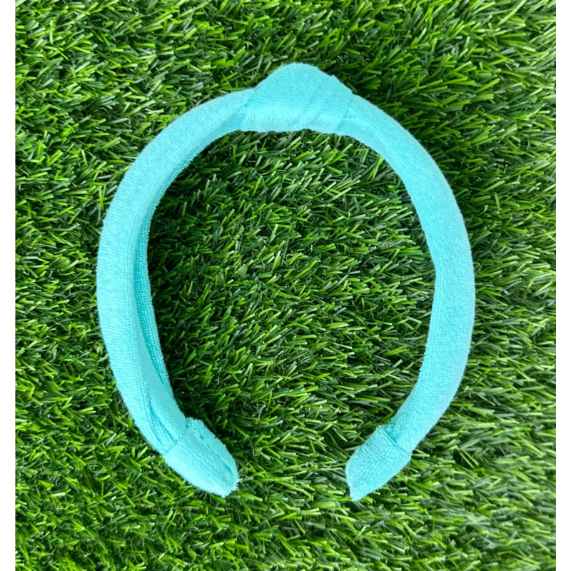 Lolo Turquoise Terry Cloth Top Knot Headband