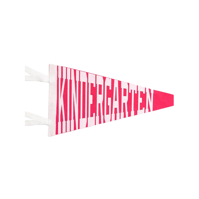 Sweet Wink Pink Kindergarten Pennant