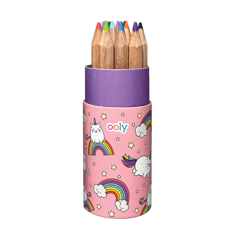 Outus Mini Drawing Colored Pencils for Kids with Sharpener Cartoon
