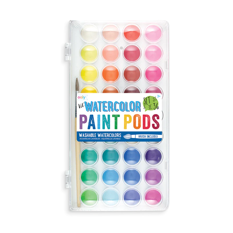 Ooly Ooly Lil’ Watercolor Paint Pods - Set of 36