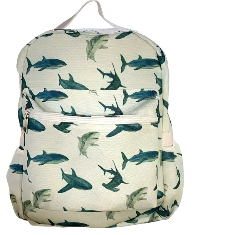 Sugar Bee Sharks Backpack Bibs and Kids Boutique
