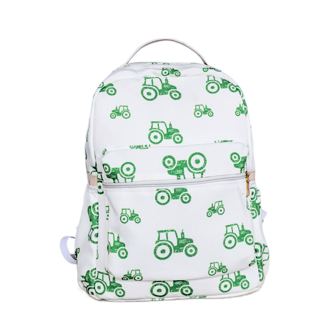 Sugar Bee Tractors Backpack Bibs and Kids Boutique