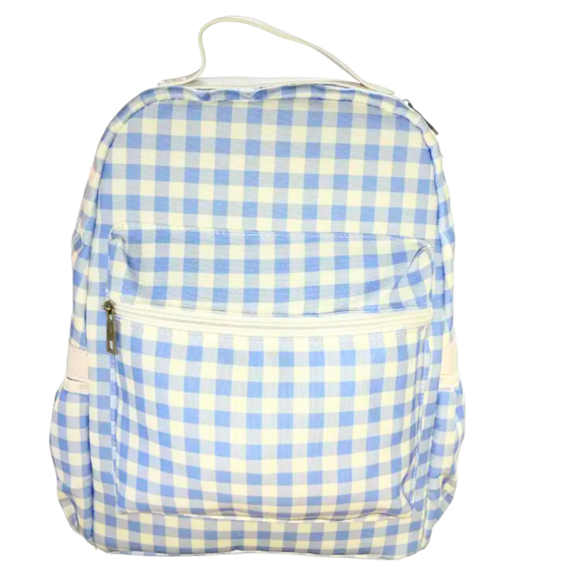 Sugar Bee Sugar Bee Blue Gingham Backpack