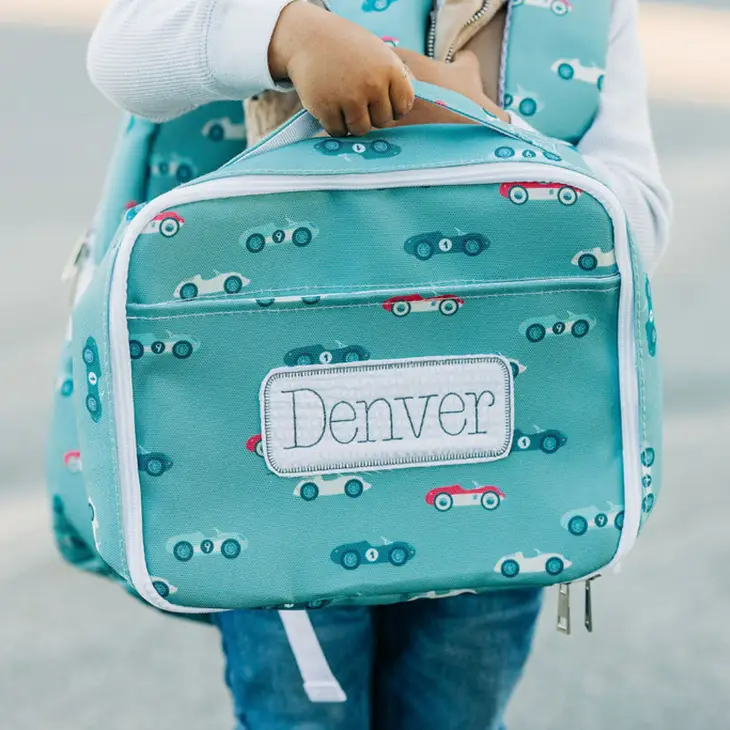 Sugar Bee Retro Cars Lunch Bag Bibs and Kids Boutique