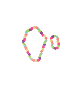 Great Pretenders Great Pretenders Sweet Tart Heart Necklace Set