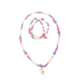 Great Pretenders Great Pretenders Cheerful Starry Unicorn Necklace Set