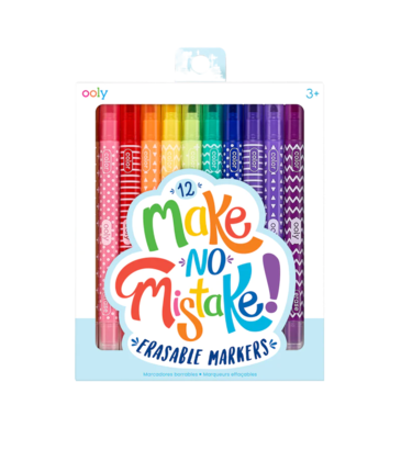 Ooly Ooly Make No Mistake! Erasable Markers - Set of 12