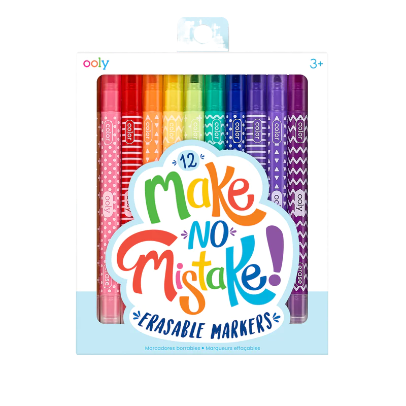 Ooly Ooly Make No Mistake! Erasable Markers - Set of 12
