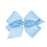 Wee Ones Wee Ones King Millennium Blue Scallop Edge Bow