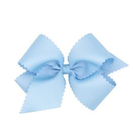 Wee Ones Wee Ones King Millennium Blue Scallop Edge Bow