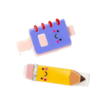 Lilies & Roses Notebook & Pencil Alligator Clips