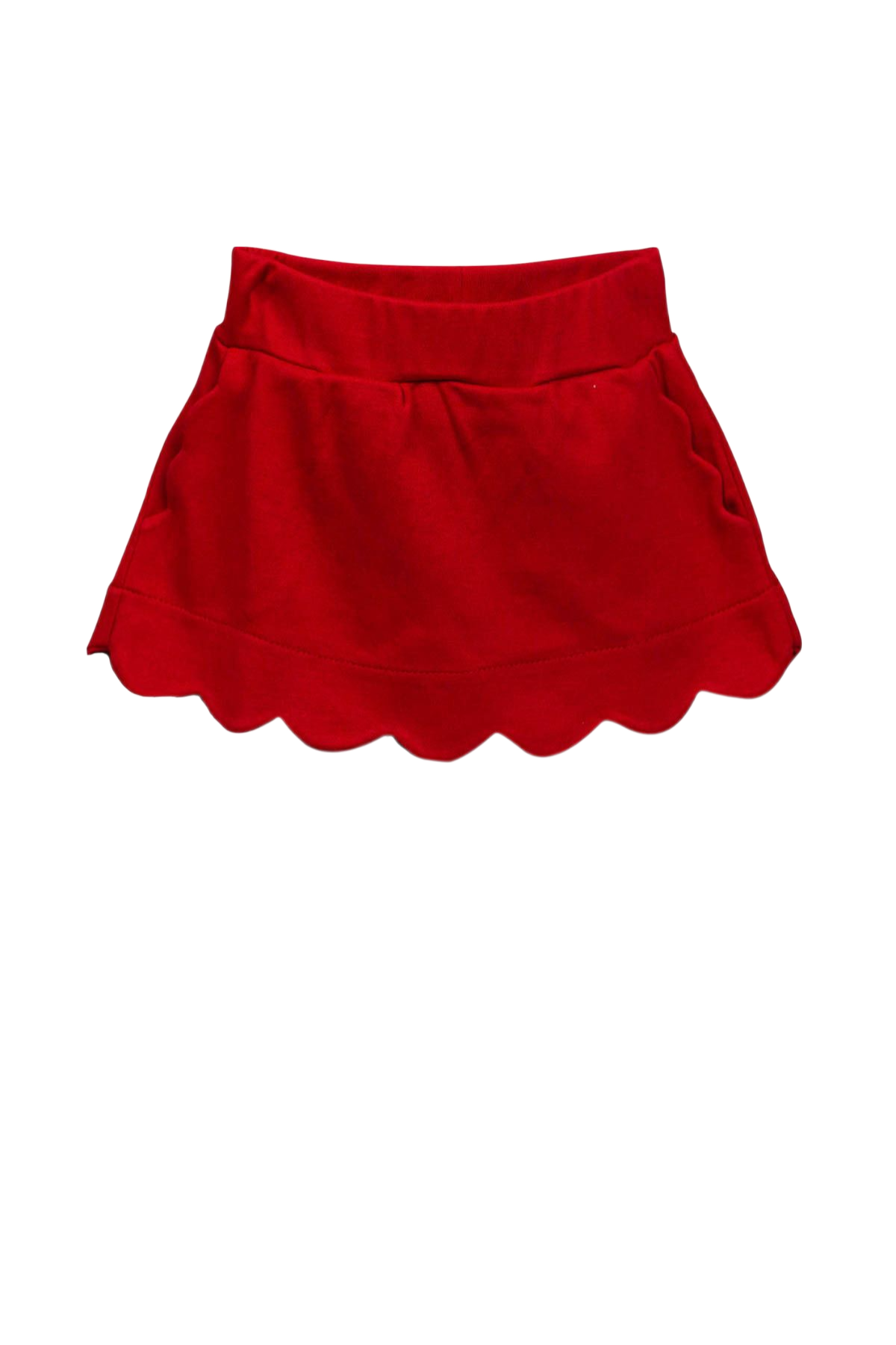 The Proper Peony Sophie Scallop Skirt - Red - Bibs and Kids