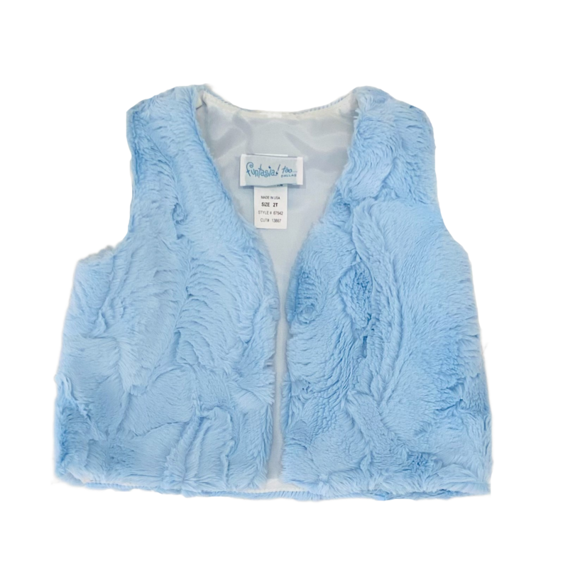 Funtasia Too Blue Fur Vest