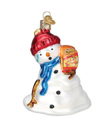 Old World Christmas Flamin' Hot Cheetos Snowman Ornament