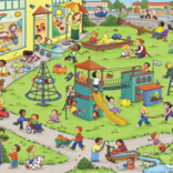 My Big Wimmelbook: A Day At School