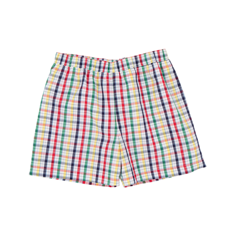 The Beaufort Bonnet Company The Beaufort Bonnet Company - Shelton Shorts Potomac Plaid With Richmond Red