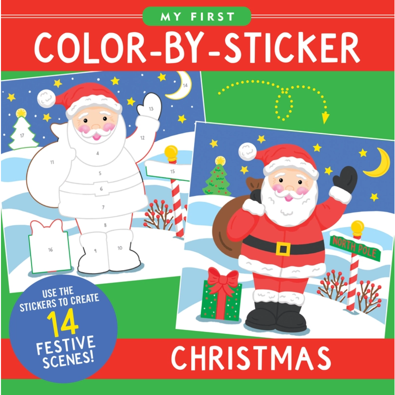Peter Pauper Press My First Color-By-Sticker Book - Christmas