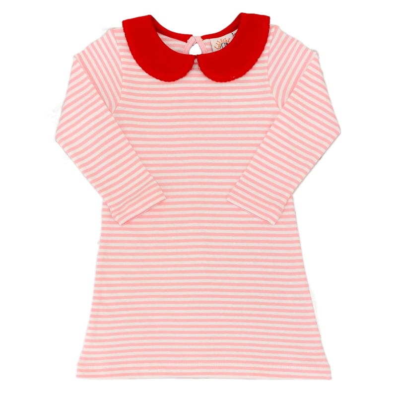 Luigi Luigi Light Pink/White Stripe Dress