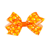 Wee Ones Wee Ones Mini Candy Corn Print Bow