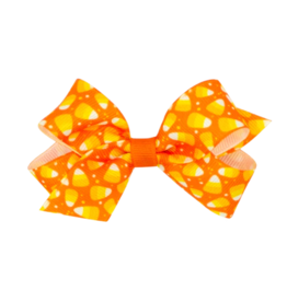 Wee Ones Wee Ones Mini Candy Corn Print Bow