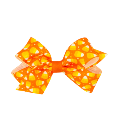 Wee Ones Wee Ones Mini Candy Corn Print Bow
