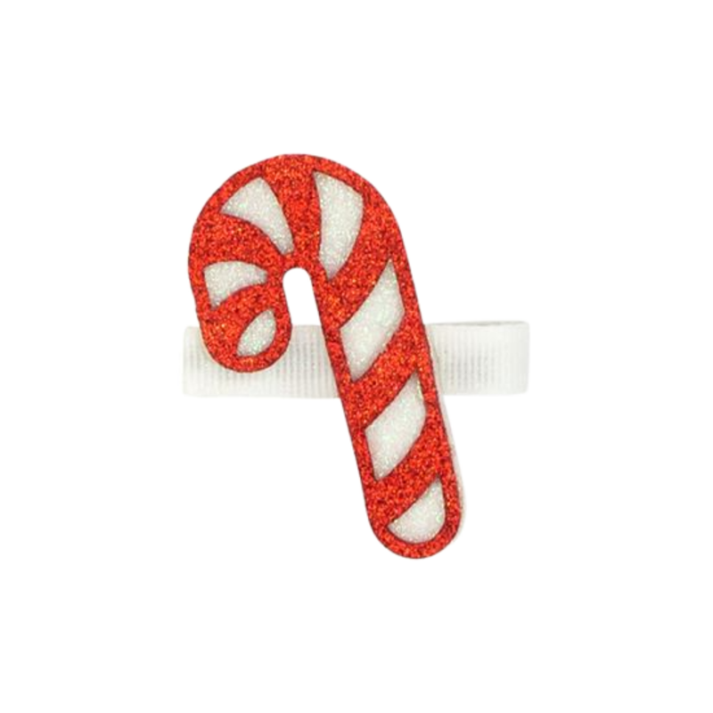 Wee Ones Wee Ones Layered Glitter Candy Cane Clip