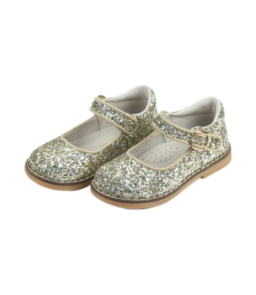 L'Amour Natasha Glitter Mary Jane - Gold