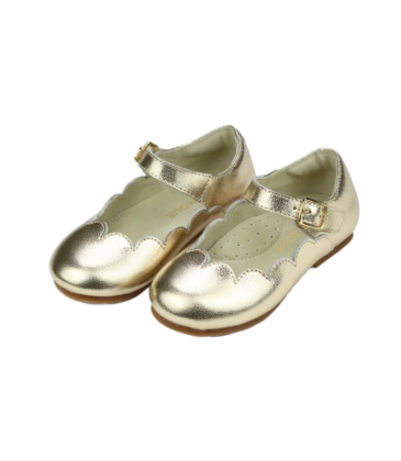 L'Amour Sonia Scalloped Flat - Gold