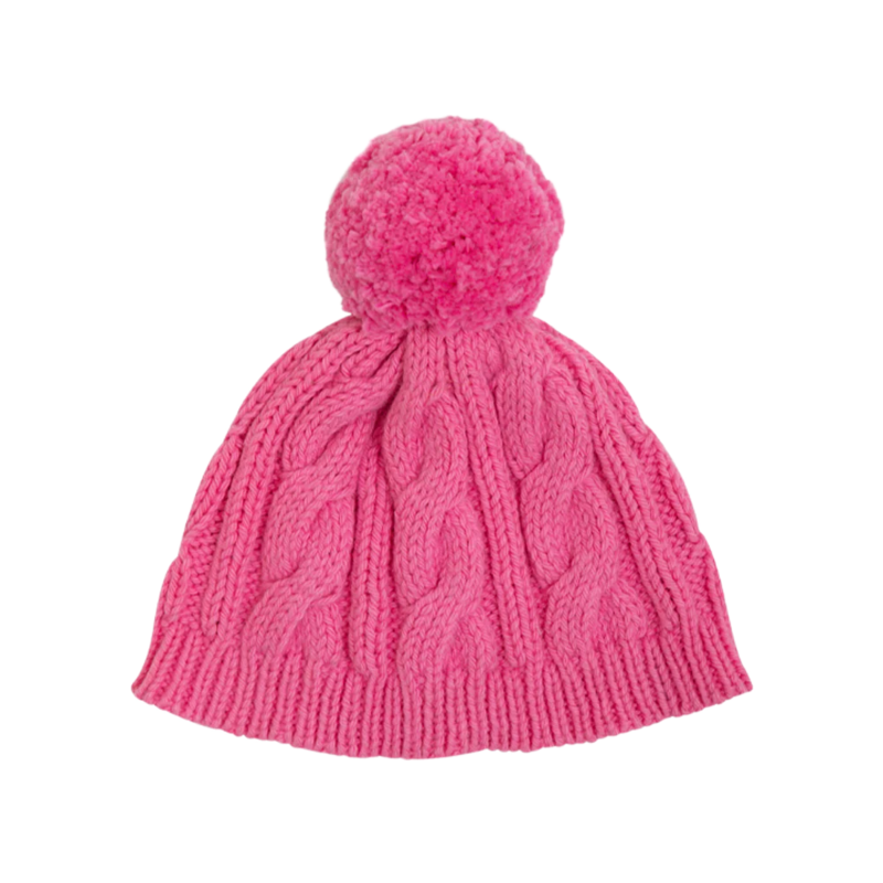 The Beaufort Bonnet Company The Beaufort Bonnet Company - Collins Cable Knit Hat Hamptons Hot Pink