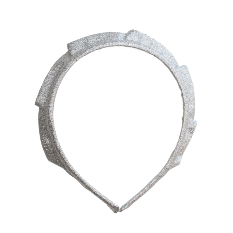 Eva's House Metallic Crown Headband - Silver