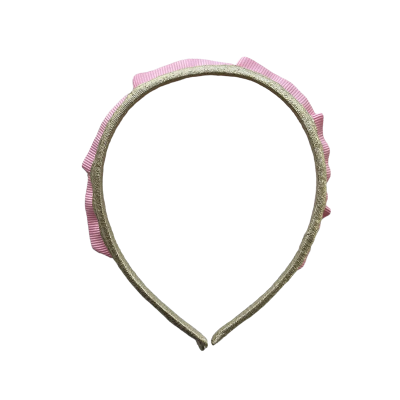 Eva's House Party Crown Headband - Gold & Baby Pink