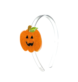 Lilies & Roses Orange Glitter Pumpkin Headband