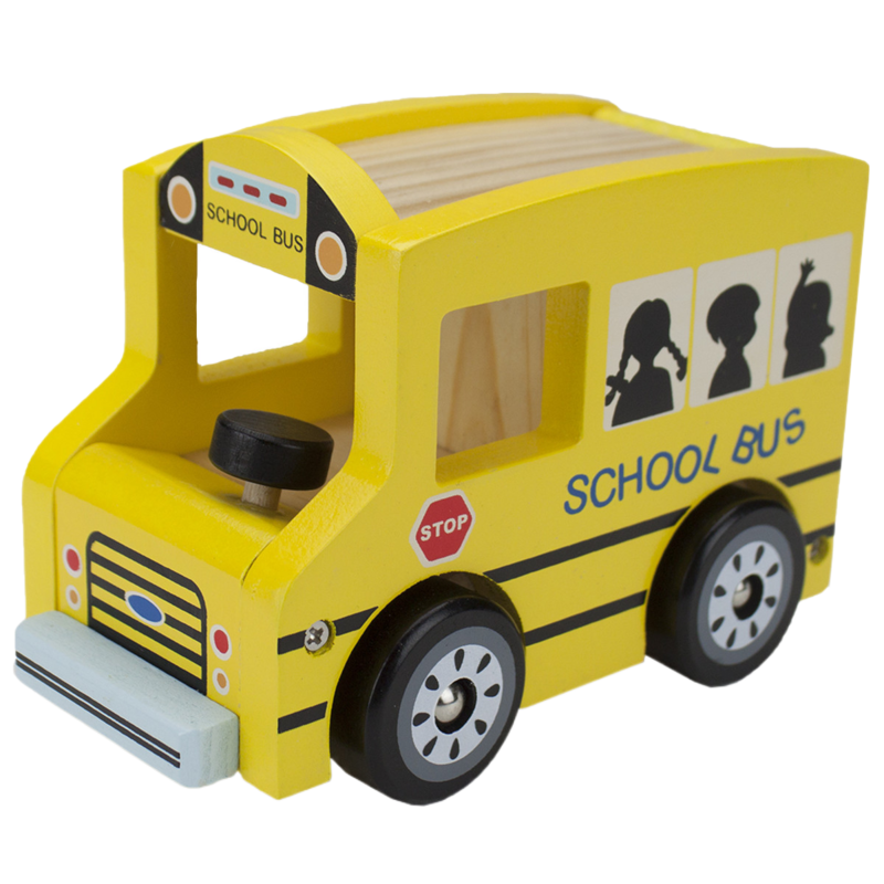 Wooden Wheels School Bus