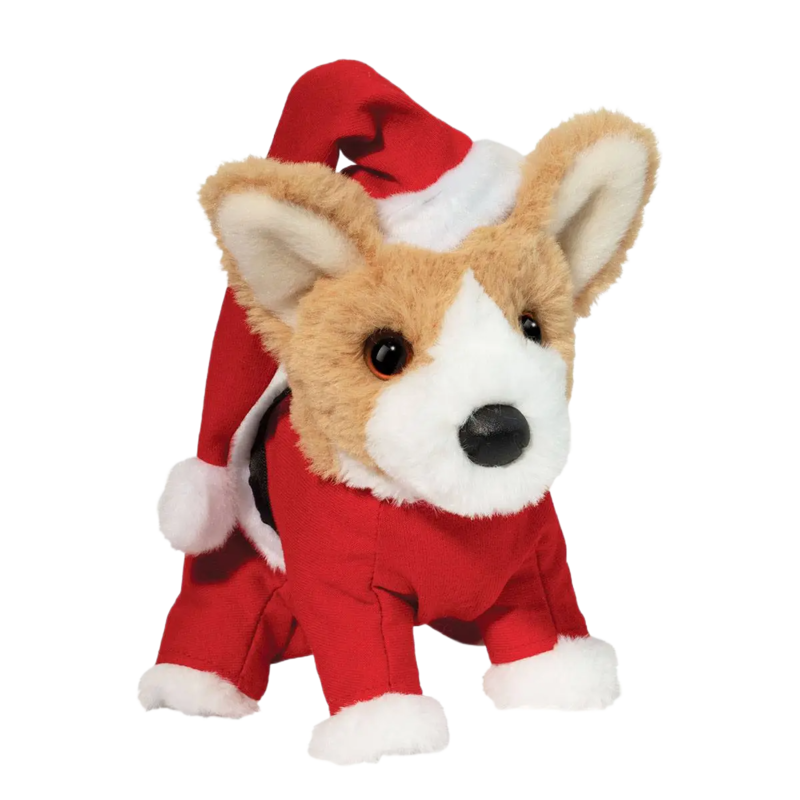 Douglas Mini Soft Corgi with Santa Suit