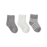 Barefoot Dreams Barefoot Dreams CozyChic Lite Infant Sock Set - Pewter / Pearl
