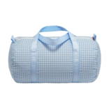 Mint Mint Gingham Medium Duffel - Baby Blue
