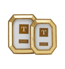 Beads of Gold Photo Frame