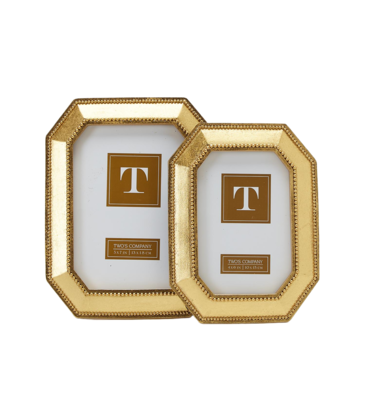 Beads of Gold Photo Frame