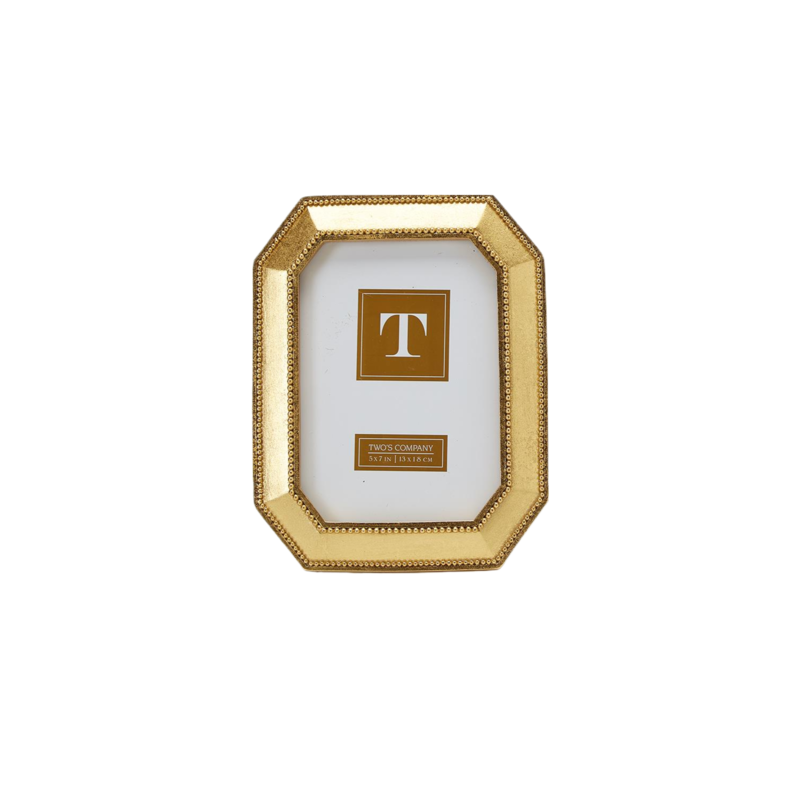Beads of Gold Photo Frame