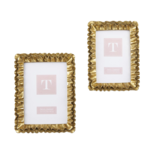 Gold Ruffles Photo Frame