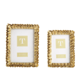 Gold Ruffles Photo Frame