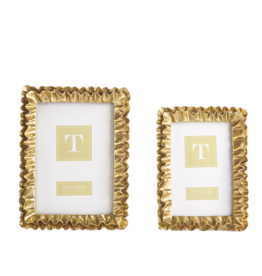 Gold Ruffles Photo Frame