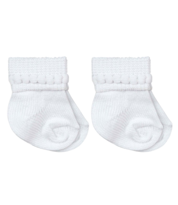 Jefferies Socks Jefferies Socks Baby Bubble Bootie 2 Pair - White